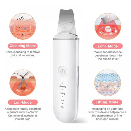 Revitalize Your Skin with the Ultrasonic Skin Care Spatula - Blackhead Remover & Facial Exfoliation Tool